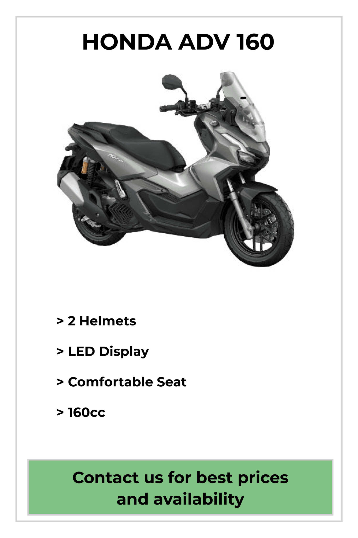 Rent Honda ADV 160 Krabi