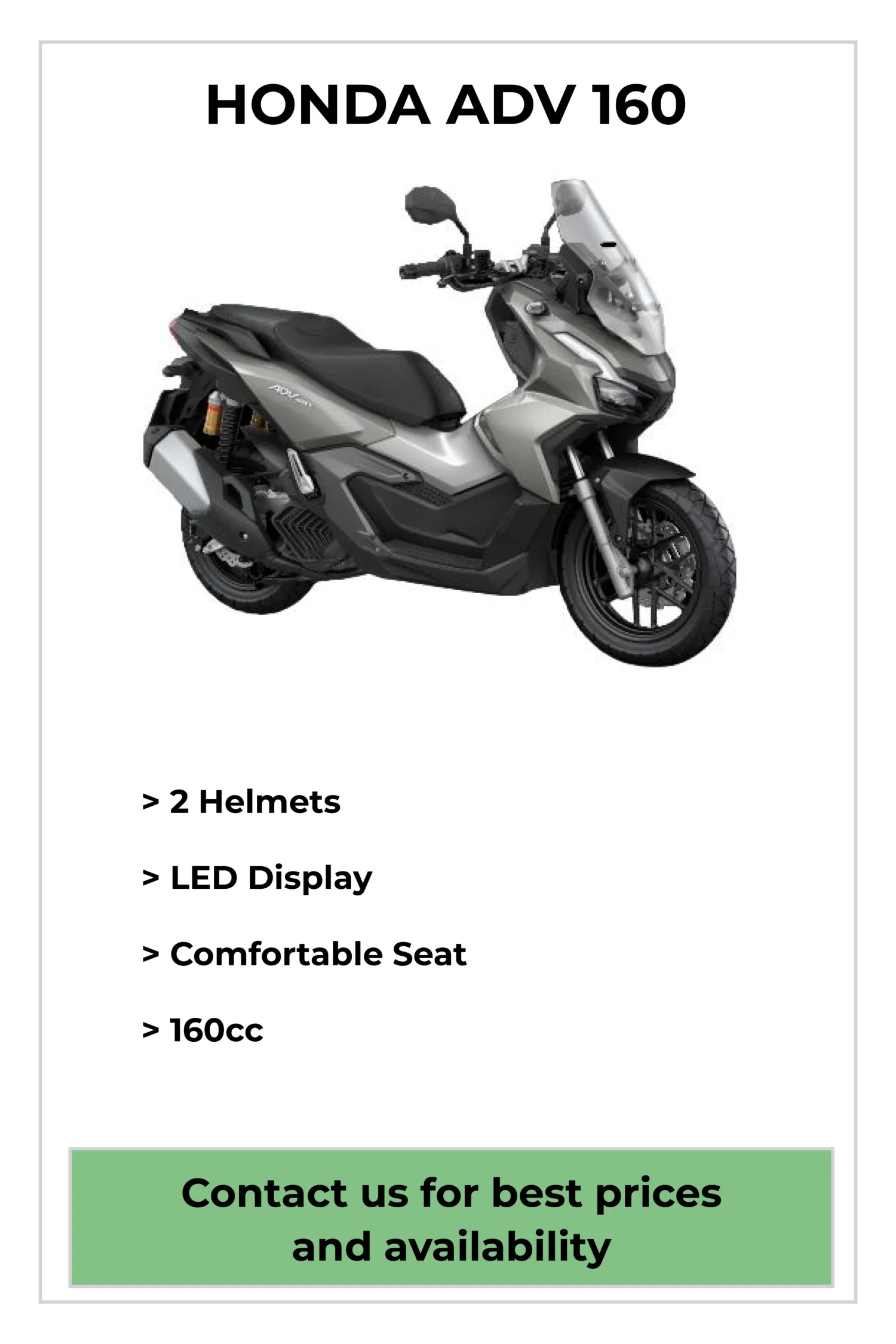 Rent Honda ADV 160 Krabi